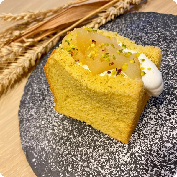 きぬあずま全粒粉のシフォンケーキ